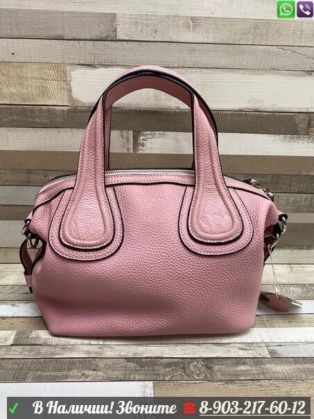 Сумка Givenchy Nightingale Живанши бочонок маленькая Розовый от компании Интернет Магазин брендовых сумок и обуви - фото 1