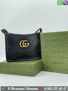 Сумка Gucci кожаная черная