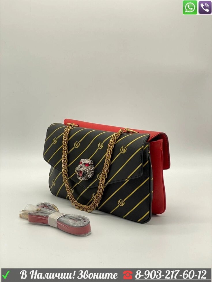 Сумка Gucci Marmont Двусторонняя клатч Gucci от компании Интернет Магазин брендовых сумок и обуви - фото 1