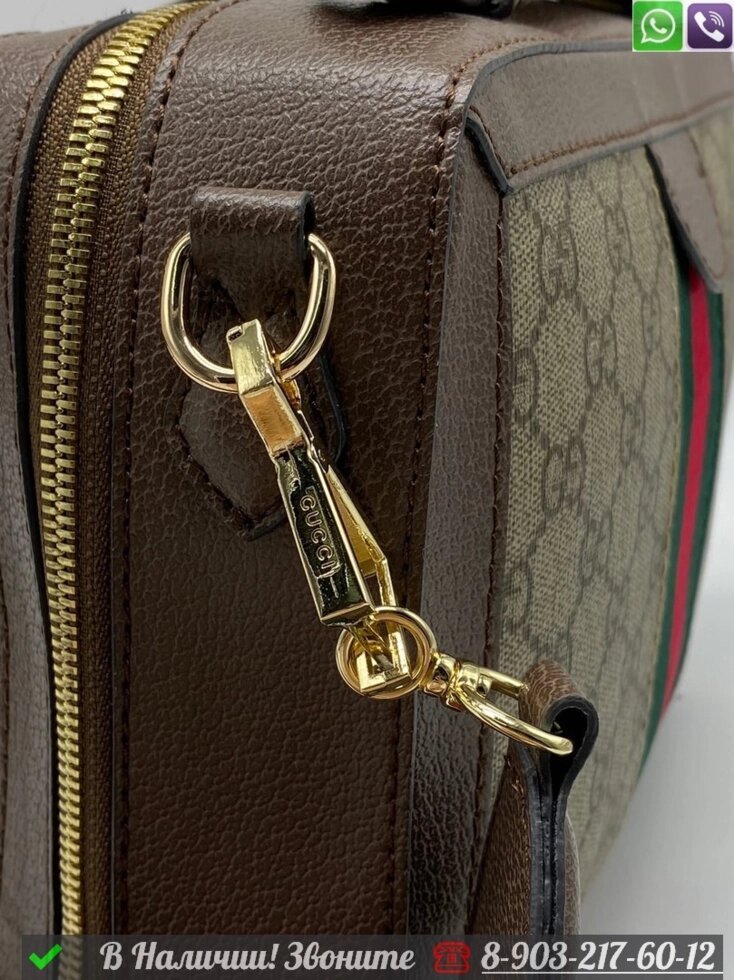 Сумка Gucci Ophidia GG коричневая от компании Интернет Магазин брендовых сумок и обуви - фото 1