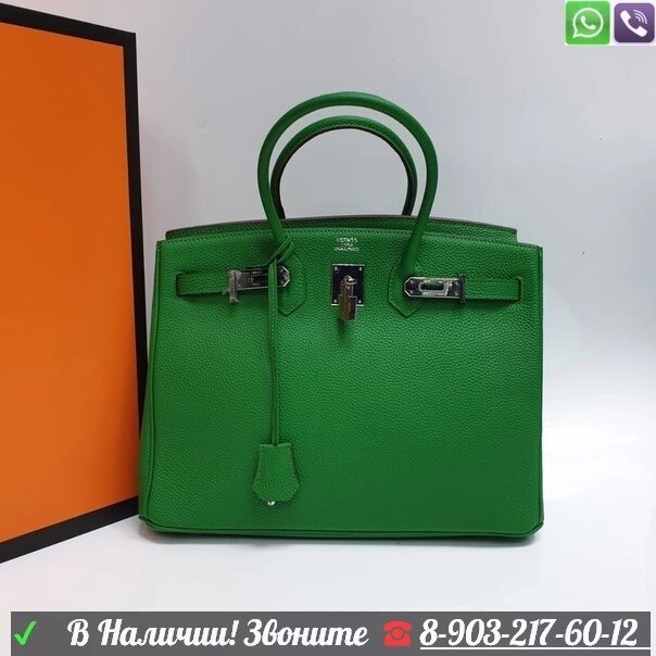 Сумка Hermes Birkin 35 Бирюзовый от компании Интернет Магазин брендовых сумок и обуви - фото 1