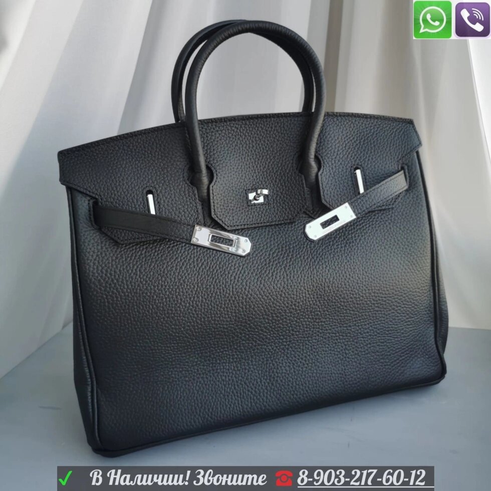 Сумка Hermes Birkin 35 черная от компании Интернет Магазин брендовых сумок и обуви - фото 1