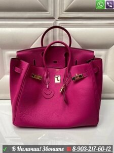 Сумка Hermes Birkin 35 Розовый Черный