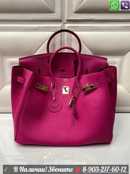 Сумка Hermes Birkin 35 Розовый от компании Интернет Магазин брендовых сумок и обуви - фото 1