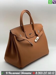 Сумка Hermes Birkin 35 с фурнитурой золото Молочный