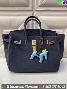 Сумка Hermes Birkin 35 замшевая Фиолетовый