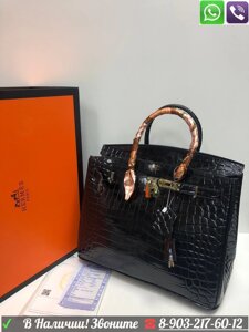 Сумка Hermes Birkin Крокодиловая Гермес Биркин Лаковая Мали