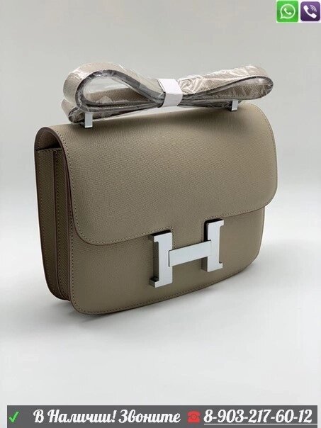 Сумка Hermes Constance Серый от компании Интернет Магазин брендовых сумок и обуви - фото 1