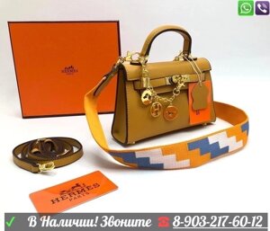 Сумка Hermes Kelly мини Гермес Розовый