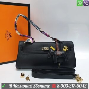 Сумка Hermes Kelly вытянутая низкая