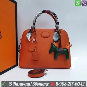 Сумка Hermes полукруглая Зеленый