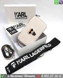 Сумка Karl Lagerfeld Ikonik snapshot Пудровый
