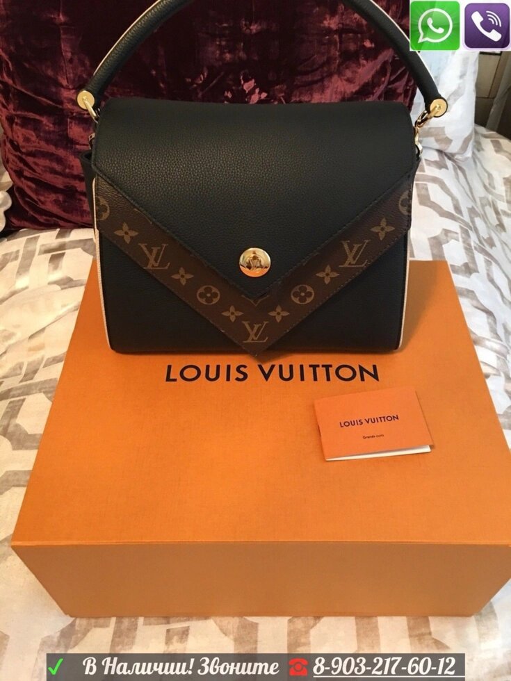 Сумка красная Louis Vuitton Double V Луи Витон Monogram Вуитон от компании Интернет Магазин брендовых сумок и обуви - фото 1