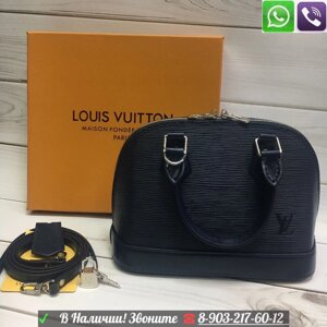 Сумка Louis Vuitton Alma Navy Epi MM Луи Виттон LV большая Синий