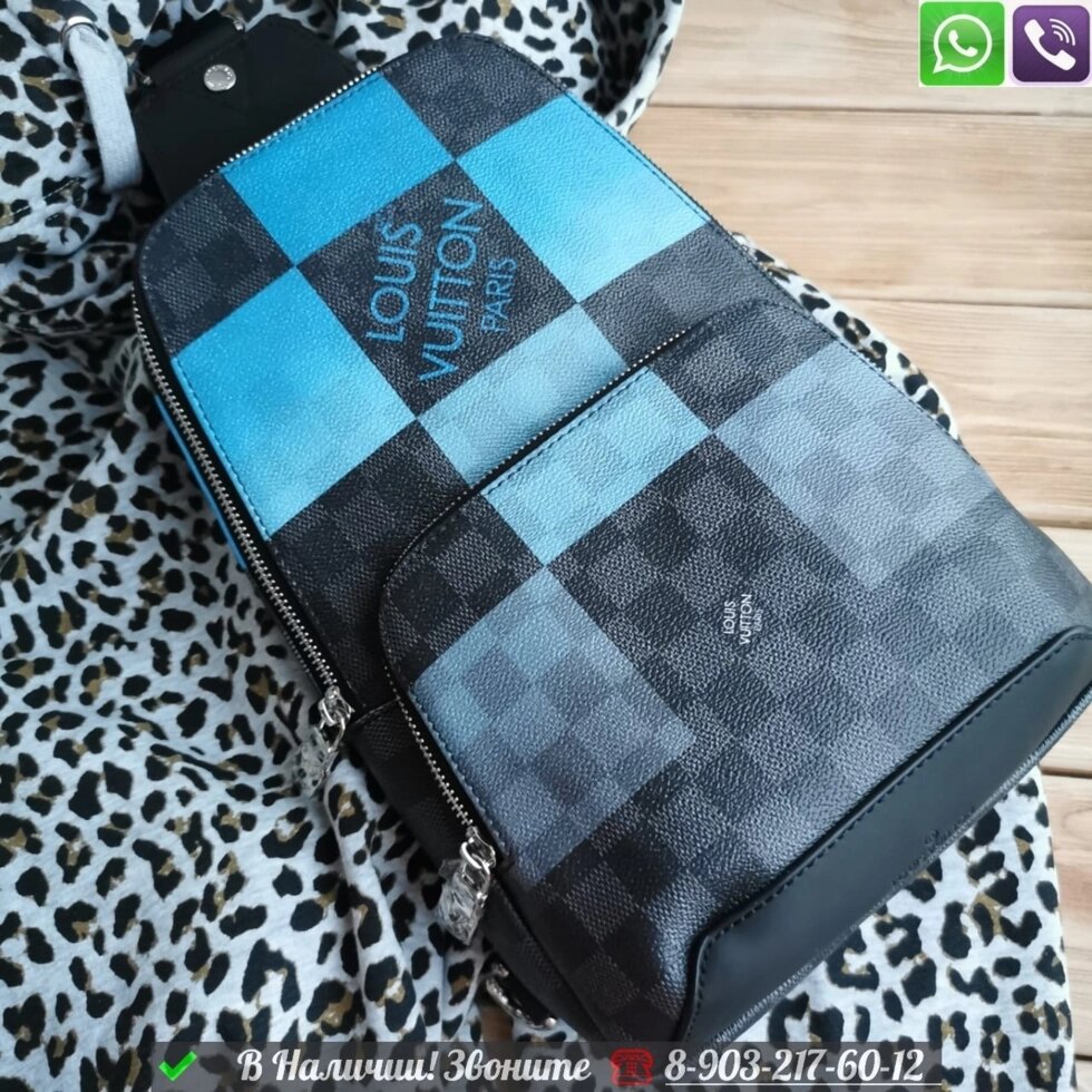 Сумка Louis Vuitton Avenue Синий от компании Интернет Магазин брендовых сумок и обуви - фото 1