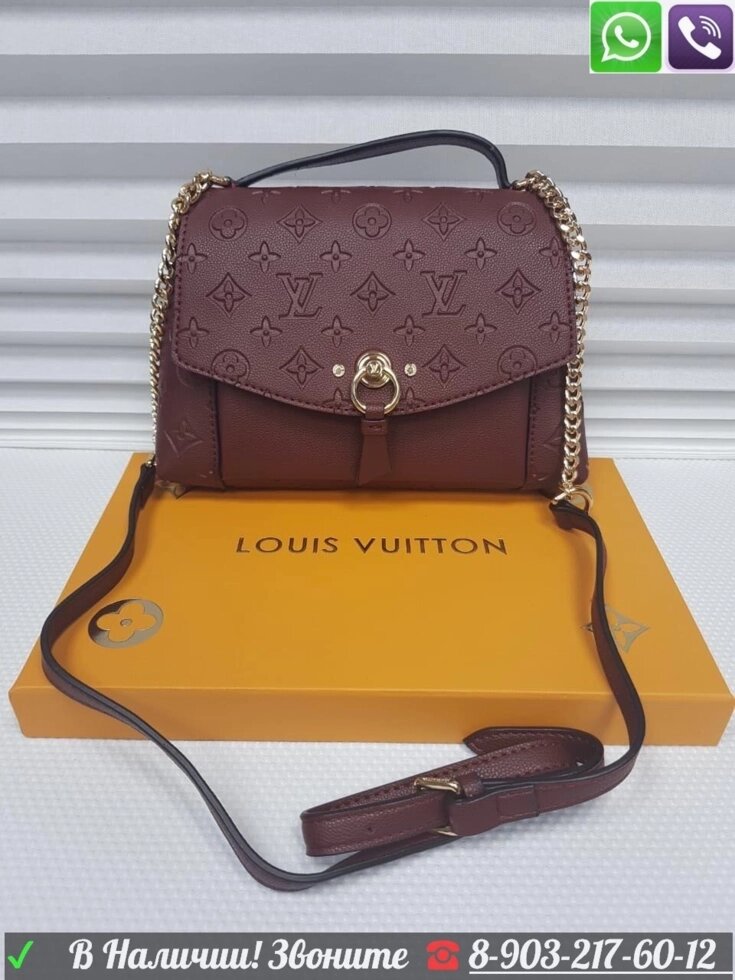 Сумка Louis vuitton Blanche Empreinte Луи Витон Кожаная Коричневый от компании Интернет Магазин брендовых сумок и обуви - фото 1