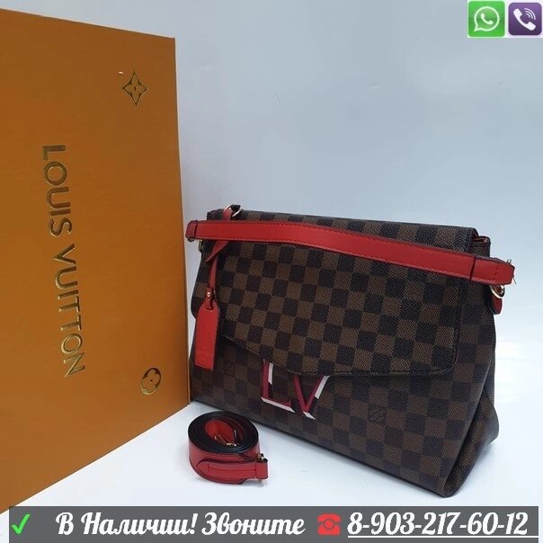 Сумка Louis Vuitton c крышкой LV от компании Интернет Магазин брендовых сумок и обуви - фото 1