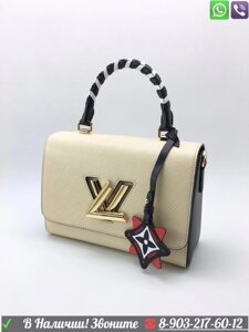 Сумка Louis Vuitton Crafty Twist MM Белый Бежевый