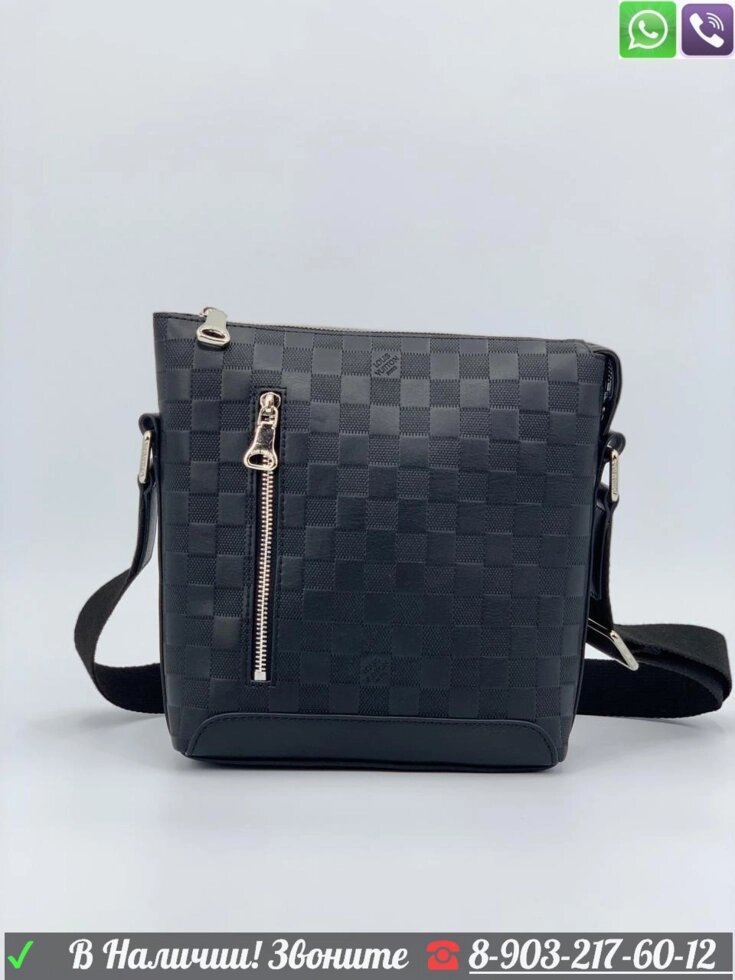Сумка Louis Vuitton Discovery Damier Infini черная от компании Интернет Магазин брендовых сумок и обуви - фото 1