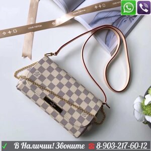 Сумка Louis Vuitton Favorite Azur Луи Виттон Белая Клатч