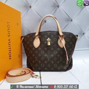 Сумка Louis vuitton Flower Zipped Tote PM Луи Витон Черный