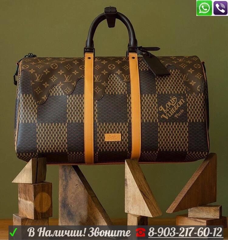 Сумка Louis Vuitton Keepall 50 дорожная коричневая от компании Интернет Магазин брендовых сумок и обуви - фото 1