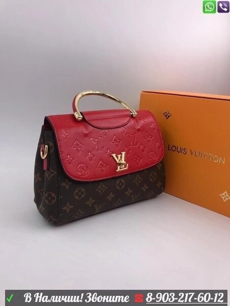Сумка Louis Vuitton Луи Витон Кожаная Розовый от компании Интернет Магазин брендовых сумок и обуви - фото 1