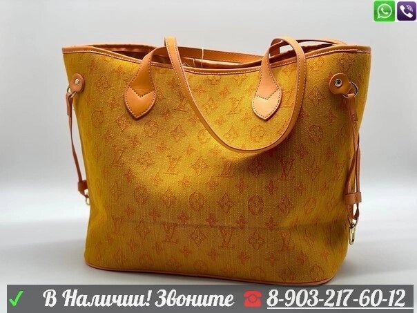 Сумка Louis Vuitton Neverfull MM Желтый от компании Интернет Магазин брендовых сумок и обуви - фото 1