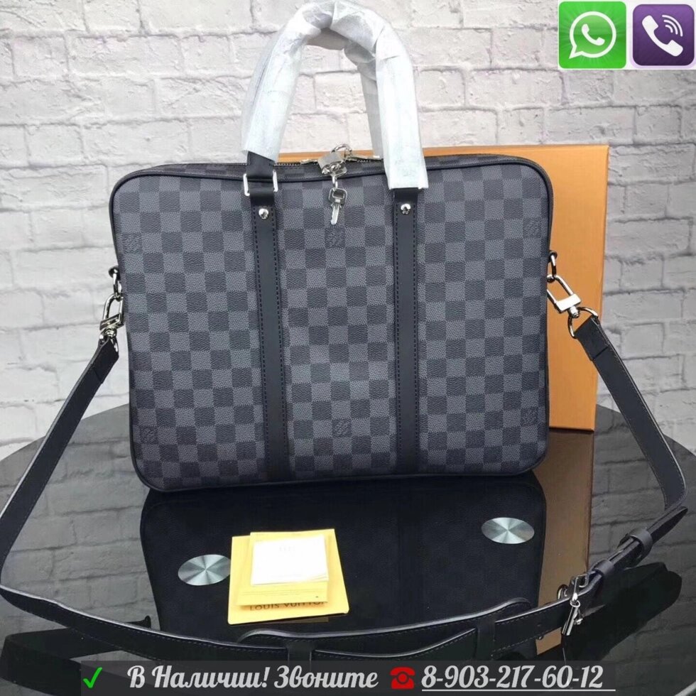 Сумка Louis vuitton Porte Documents Voyage Pm Damier Graphite от компании Интернет Магазин брендовых сумок и обуви - фото 1