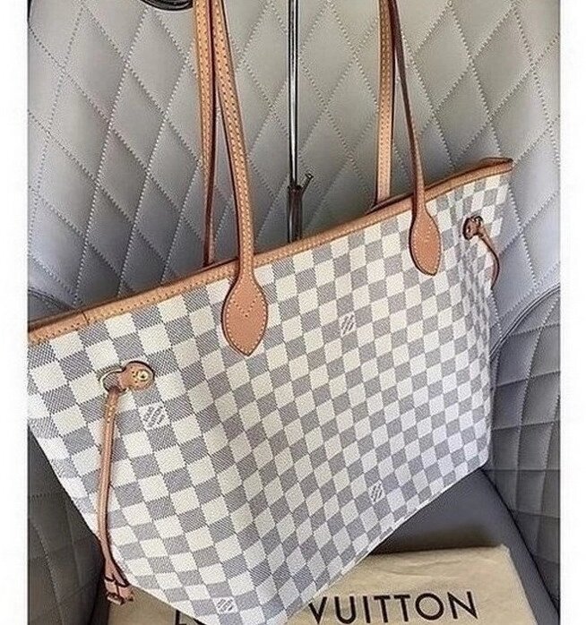 Сумка Louis Vuitton шоппер большая Белый ##от компании## Интернет Магазин брендовых сумок и обуви - ##фото## 1