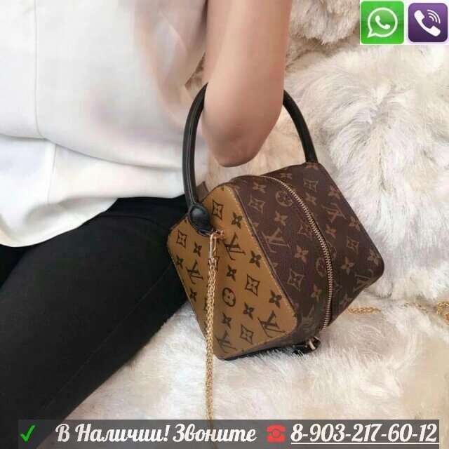 Сумка Louis Vuitton Square Bag Клатч Lуи Витон Reverse Двусторонний от компании Интернет Магазин брендовых сумок и обуви - фото 1