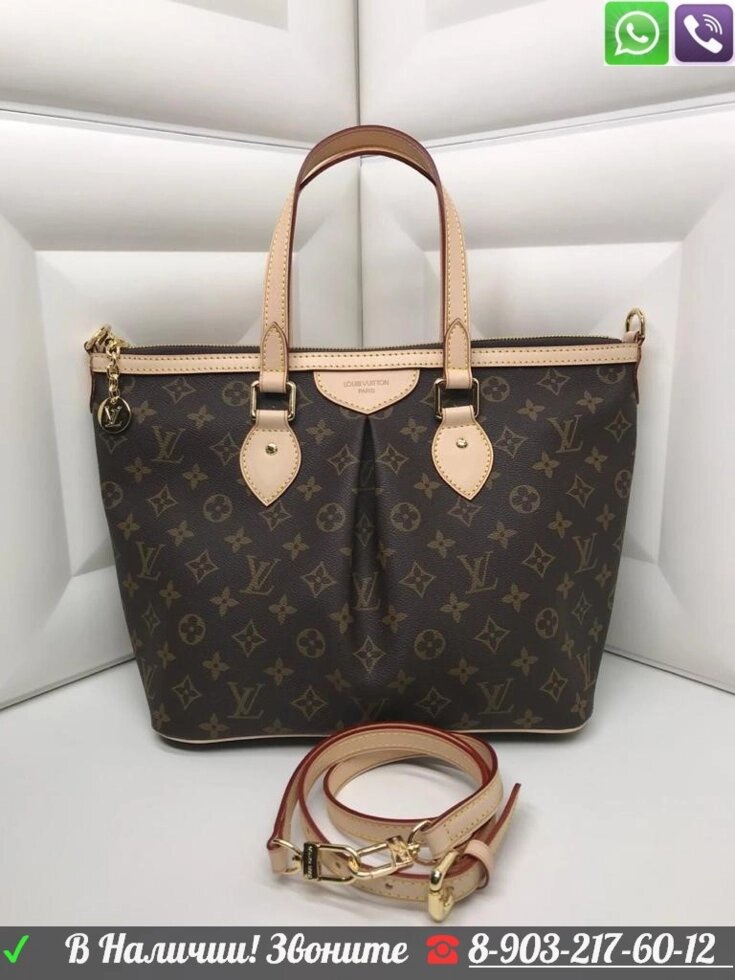 Сумка Louis Vuitton Tote GM Monogram на молнии Луи витон от компании Интернет Магазин брендовых сумок и обуви - фото 1