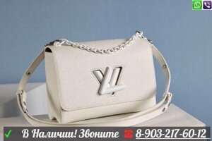 Сумка Louis Vuitton Twist MM белая