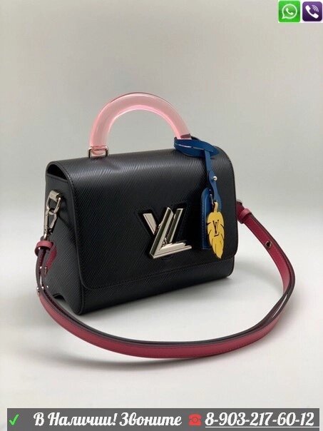 Сумка Louis Vuitton Twist MM черный от компании Интернет Магазин брендовых сумок и обуви - фото 1