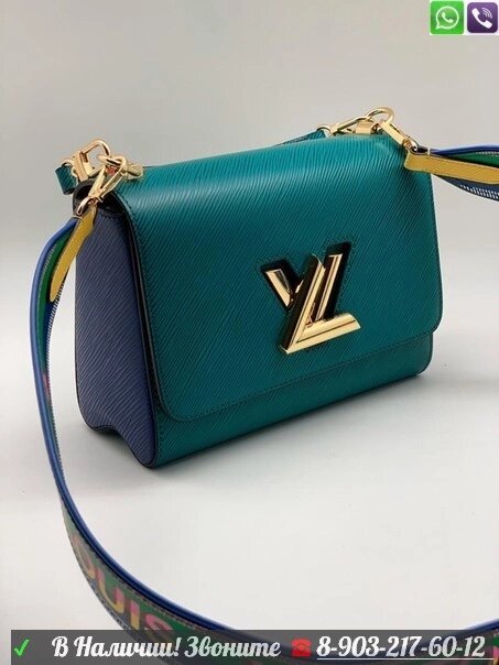 Сумка Louis Vuitton TWIST MM Зеленая от компании Интернет Магазин брендовых сумок и обуви - фото 1