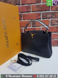 Сумка LV Louis Vuitton Capucines BB Mini Луи Витон на ремне