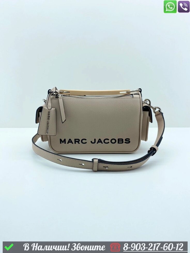 Сумка Marc Jacobs The Softbox Бежевый от компании Интернет Магазин брендовых сумок и обуви - фото 1