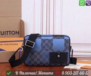 Сумка мессенджер Louis Vuitton Alpha голубая