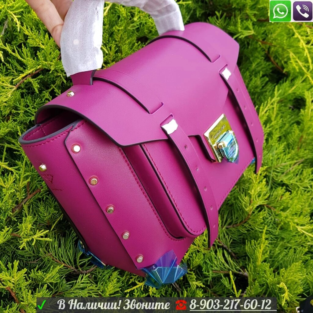 Сумка Michael Kors MK Manhattan чемоданчик Розовый от компании Интернет Магазин брендовых сумок и обуви - фото 1