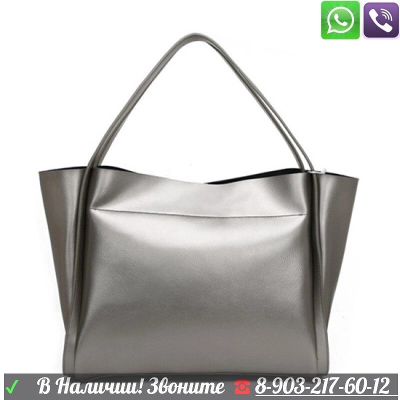 Сумка Mironpan 15110 большая шоппер Серебристый от компании Интернет Магазин брендовых сумок и обуви - фото 1