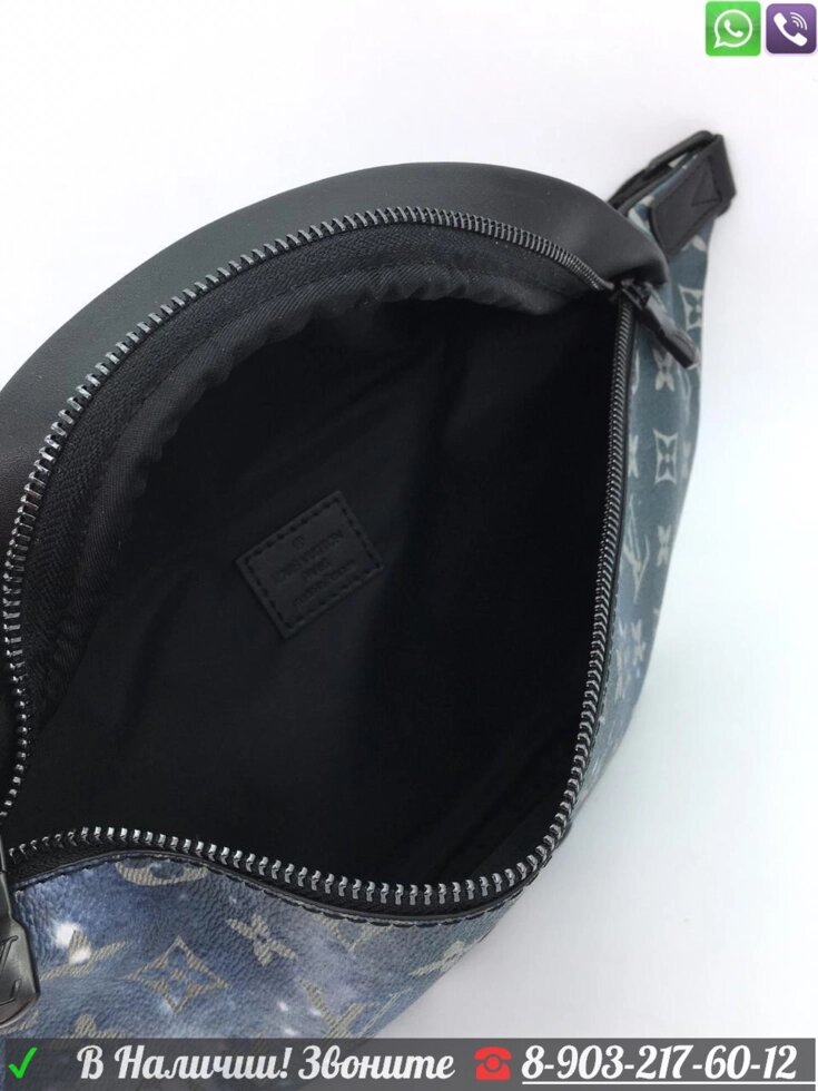 Сумка на пояс Louis Vuitton discovery черный серый от компании Интернет Магазин брендовых сумок и обуви - фото 1