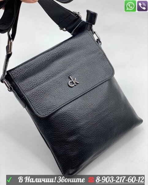 Сумка планшет Calvin Klein черная от компании Интернет Магазин брендовых сумок и обуви - фото 1