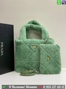 Сумка Prada меховая