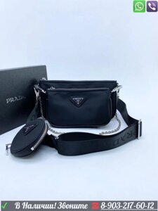 Сумка Prada Pochette Multi тройная