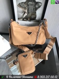 Сумка Prada re edition с кошельком Черный