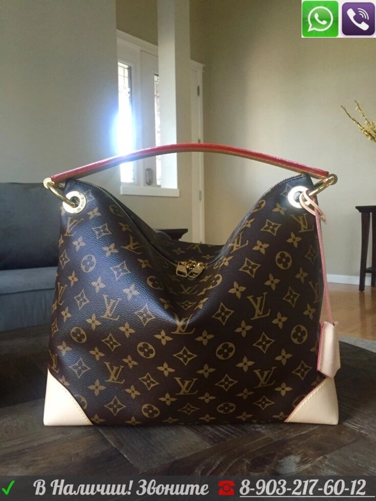 Сумка шоппер Louis Vuitton Grace коричневая от компании Интернет Магазин брендовых сумок и обуви - фото 1