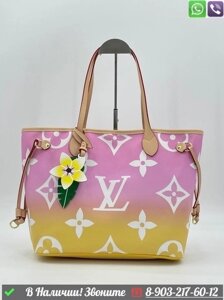 Сумка шоппер Louis Vuitton Neverfull Серый