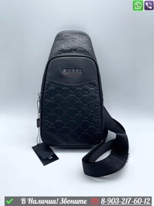 Сумка слинг Gucci черная