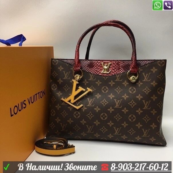 Сумка Tote Louis Vuitton RIVERSIDE Луи Виттон Бордовый от компании Интернет Магазин брендовых сумок и обуви - фото 1