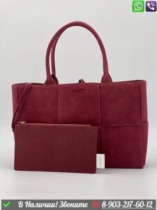 Сумка тоут Bottega Veneta Arco замшевая Черный